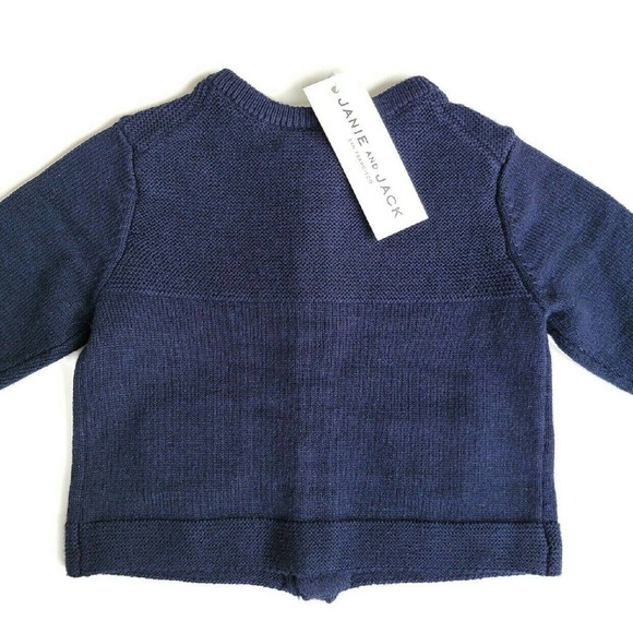 Janie & Jack Navy Cardigan 3-6m NWT - Picture 3 of 4